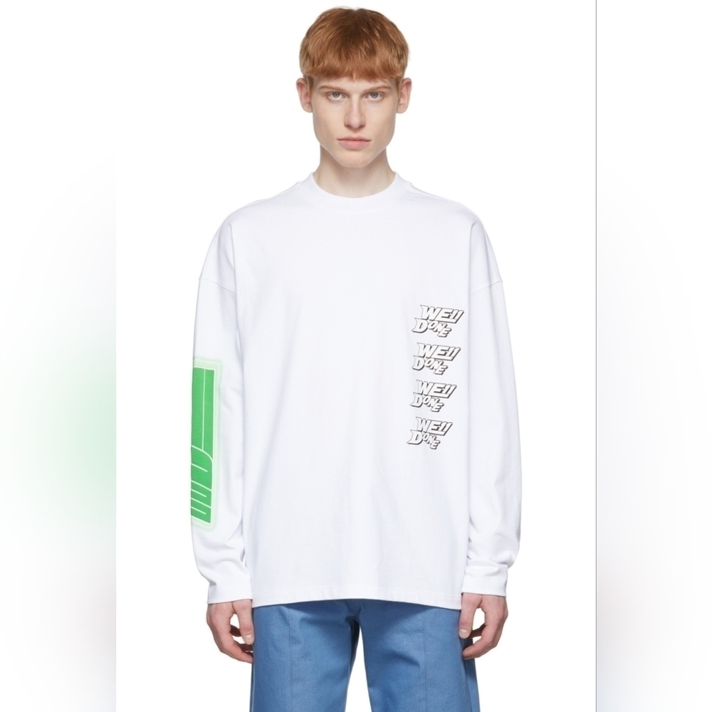WE11DONE long sleeve graphic shirt size XS in VGUC
